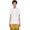 Versace Medusa Motif Studded T-shirt In Optical White