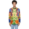 Versace Multicolor Silk Medusa Renaissance Shirt