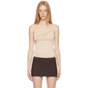 MARYAM NASSIR ZADEH SSENSE EXCLUSIVE BEIGE IVO TANK TOP