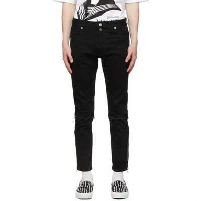 Undercoverism Zip-ankles Slim Jeans In Black