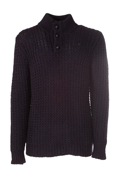 Roberto Collina Wool Sweater In Blu