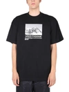 Msgm Vertigine Graphic-print T-shirt In Nero
