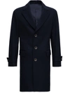 GABRIELE PASINI SINGLE BREASTED BLUE WOOL BLEND COAT,G18369GP1847124