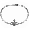 VIVIENNE WESTWOOD VIVIENNE WESTWOOD BAS RELIEF CHAIN BRACELET SILVER