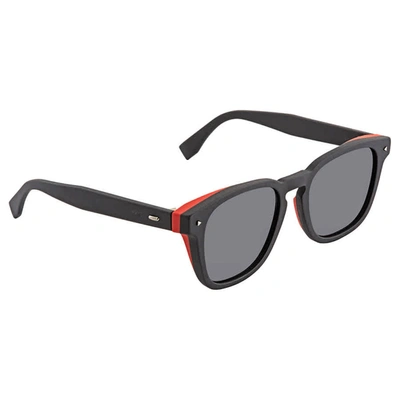 Fendi I See You Grey Square Mens Sunglasses Ffm0018s807ir52 In Black,grey
