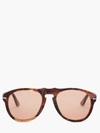 Jw Anderson Brown Persol Edition Aviator Sunglasses In Pink