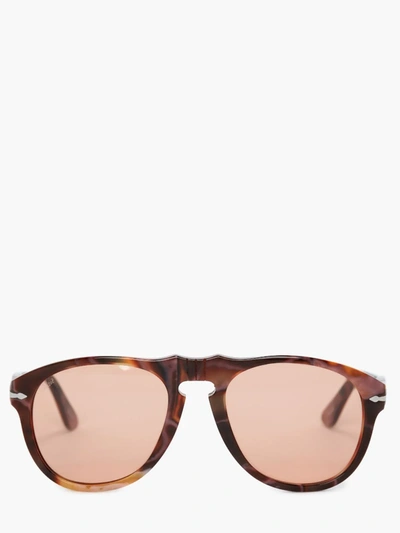 Jw Anderson Brown Persol Edition Aviator Sunglasses In Pink