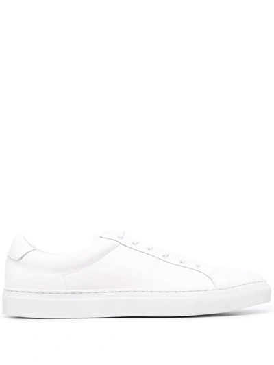 Scarosso Cosmo Red Edit Low-top Sneakers In White - Calf