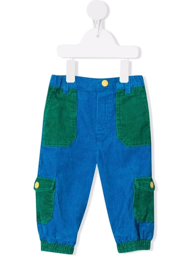Stella Mccartney Babies' Bright Blue Corduroy Organic-cotton Trousers 12-36 Months 18 Months