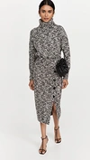 ADAM LIPPES PENCIL SKIRT WITH PLACKET IN WOOL BOUCLE,ALIPP30242