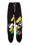 Palm Angels Black Cotton Missoni Sport Pa Pants In Black