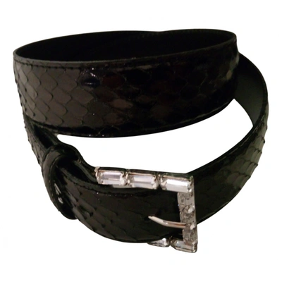 Pre-owned Sonia Rykiel Leather Belt In Black