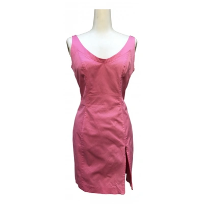 Pre-owned Mugler Mini Dress In Pink
