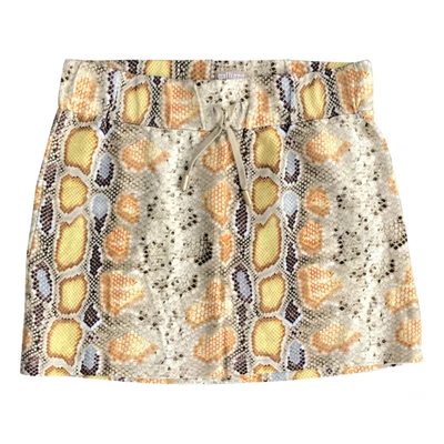 Pre-owned John Galliano Mini Skirt In Multicolour