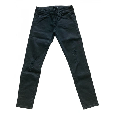 Pre-owned The Kooples Spring Summer 2019 Slim Jeans In Black