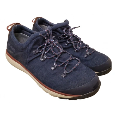 Pre-owned Columbia Cloth Trainers In Navy