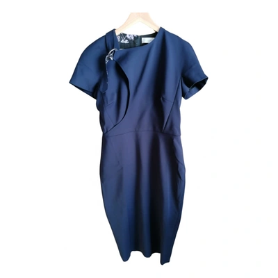 Pre-owned Victoria Beckham Maxi Dress In Navy