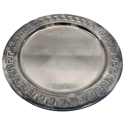 Pre-owned Versace Silver Tray