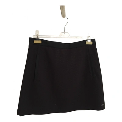 Pre-owned Calvin Klein Mini Skirt In Black