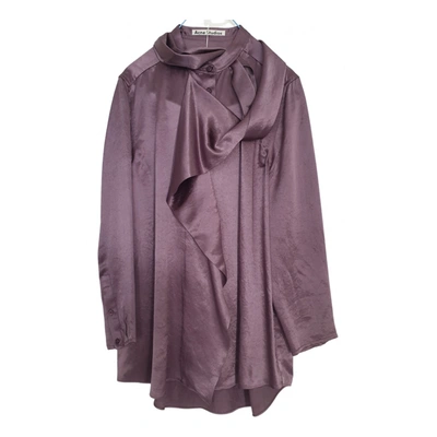 Pre-owned Acne Studios Blouse In Purple