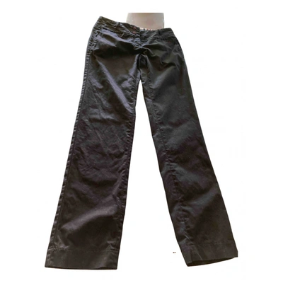 Pre-owned Isola Marras Slim Pants In Black