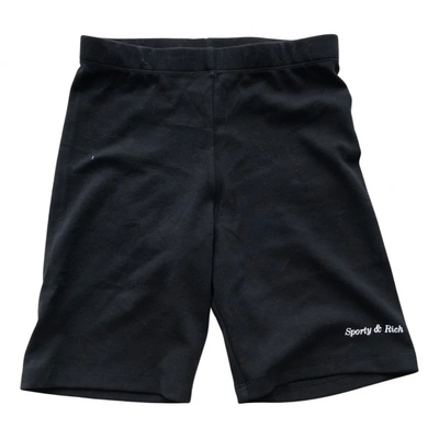 Pre-owned Sporty And Rich Mini Short In Black