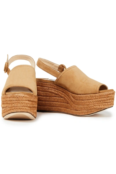 Jimmy Choo Deya 95 Suede Espadrille Wedge