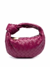 Bottega Veneta Womens Cinnabar-gold The Mini Jodie Intrecciato Leather Hobo Bag In Pink & Purple