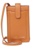 Marc Jacobs Phone Crossbody Bag In Smoked Almond