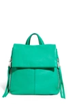 Aimee Kestenberg Bali Leather Backpack In Earth Green