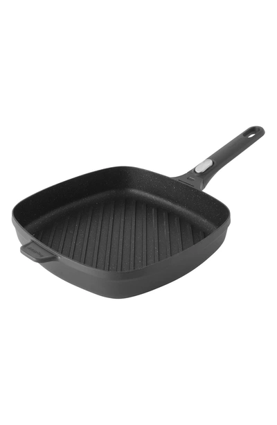 Berghoff International International Gem Non-stick Cast Aluminum 11" Grill Pan In Black