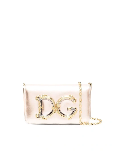 Dolce & Gabbana Dg Girls 斜挎包 In Gold