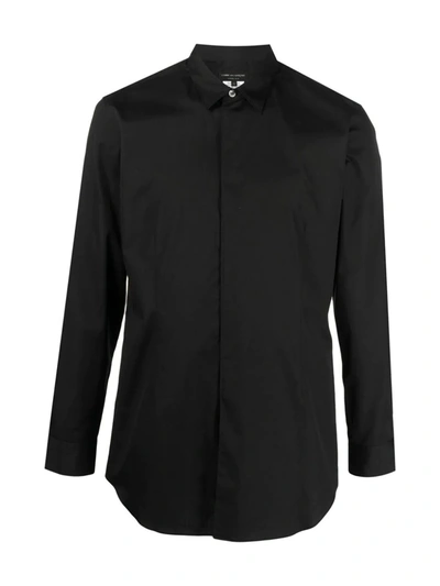 Comme Des Garçons Homme Deux Long-sleeve Cotton Shirt In Black