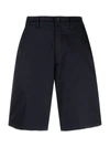 Department Five Logo-patch Shorts In Blue