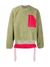 Ambush Layered-effect Jumper In Green