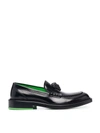 VERSACE LA MEDUSA LEATHER LOAFERS,16781063