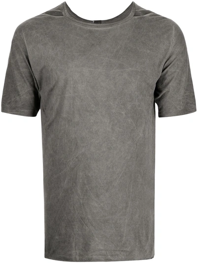 Isaac Sellam Experience Distressed-effect Crewneck T-shirt In Grau