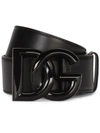 DOLCE & GABBANA DG-LOGO LEATHER BELT