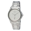 GUCCI G-TIMELESS SILVER DIAL STAINLESS STEEL UNISEX WATCH YA126459