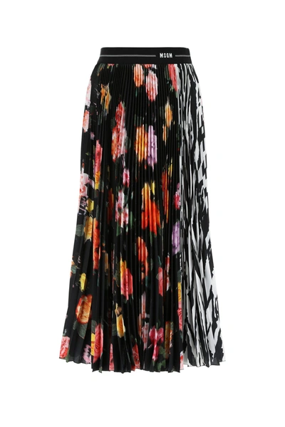 Msgm Printed Polyester Skirt  Nd  Donna 42