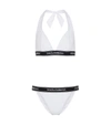 DOLCE & GABBANA LOGO HALTERNECK BIKINI,P00575162