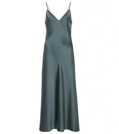Joseph Clea Silk Satin Slip Midi Dress In Elm ModeSens