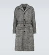 DOLCE & GABBANA PRINCE OF WALES CHECKED OVERCOAT,P00573678