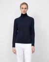 Lafayette 148 Cashmere Turtleneck Sweater In Blue