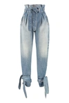 ATTICO THE ATTICO BELTED SLOUCHY JEANS