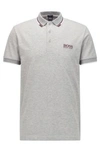 Hugo Boss - Active Stretch Golf Polo Shirt With S.caf - Light Grey
