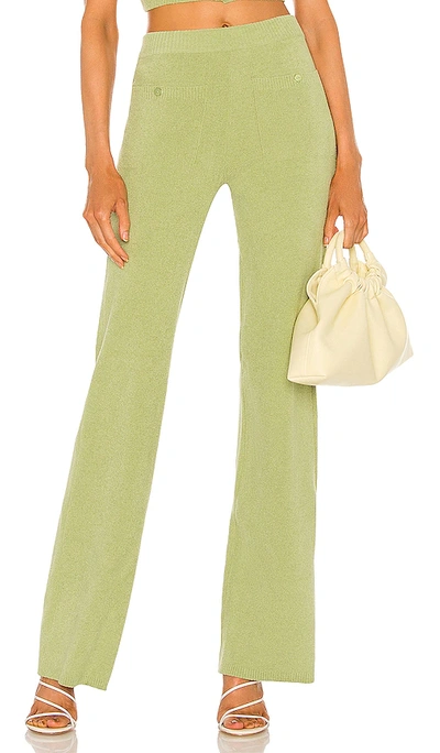 Song Of Style Caspian Knit Pants In Green