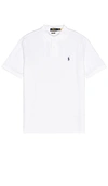 Polo Ralph Lauren Ralph Lauren Custom Slim Fit Stretch Mesh Polo Shirt In White