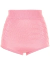 CASHMERE IN LOVE MIMIE HIGH-WAISTED CASHMERE SHORTS