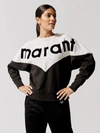Isabel Marant Étoile Isabel Marant Etoile Houston Sweatshirt With Flocked Logo In Black